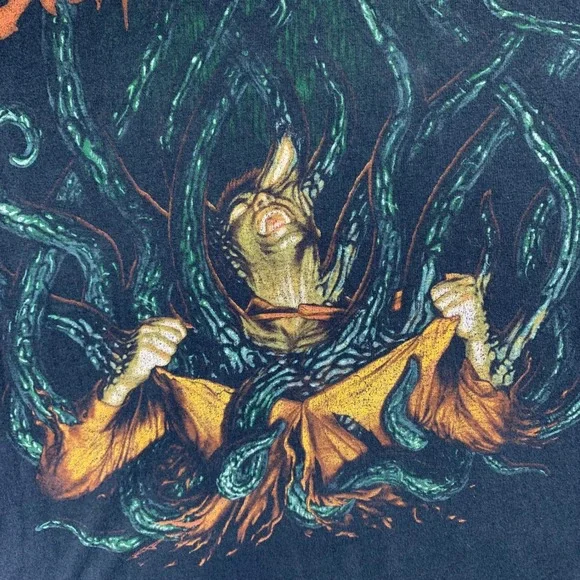 The Black Dahlia Murder T Shirt Size Medium Black Faded Band Graphic Grunge Y2k - Picture 3 of 11